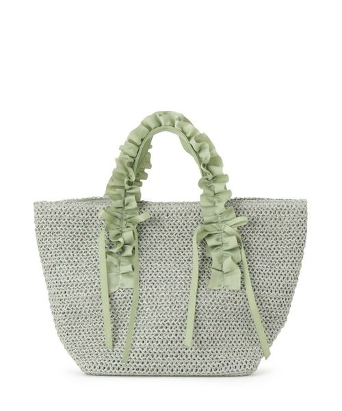 ITS'DEMO / イッツデモ トートバッグ | 雑材フリルハンドルトート | 詳細11