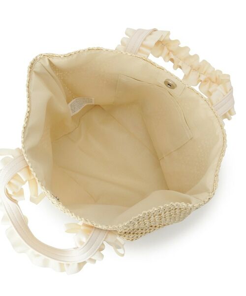 ITS'DEMO / イッツデモ トートバッグ | 雑材フリルハンドルトート | 詳細17