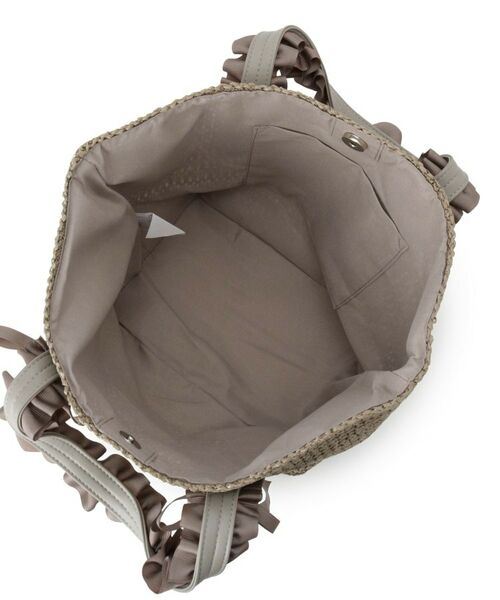 ITS'DEMO / イッツデモ トートバッグ | 雑材フリルハンドルトート | 詳細19