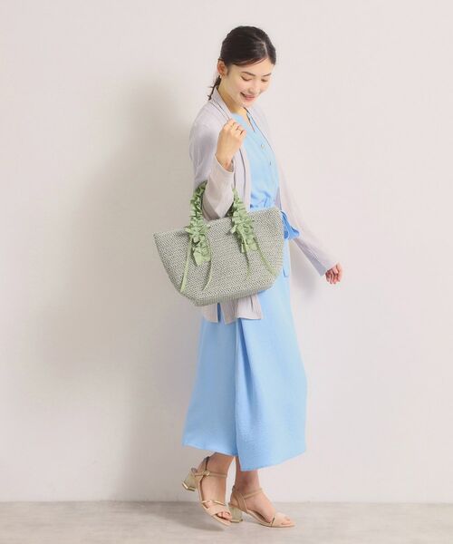 ITS'DEMO / イッツデモ トートバッグ | 雑材フリルハンドルトート | 詳細6