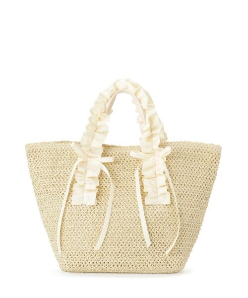 ITS'DEMO / イッツデモ トートバッグ | 雑材フリルハンドルトート | 詳細9