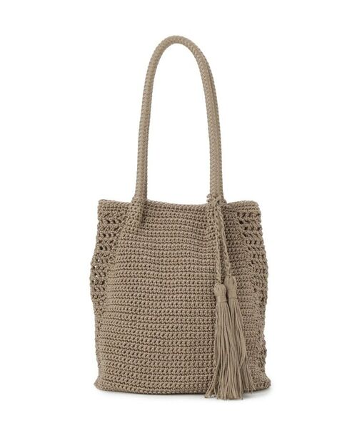 ITS'DEMO / イッツデモ トートバッグ | 雑材コード編みタッセルトート | 詳細12