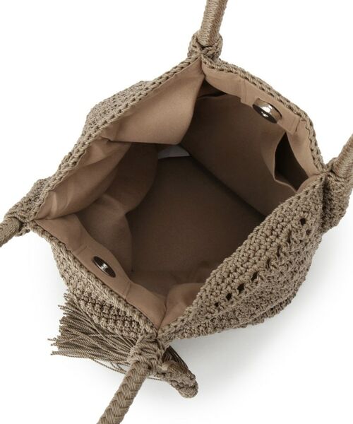 ITS'DEMO / イッツデモ トートバッグ | 雑材コード編みタッセルトート | 詳細16