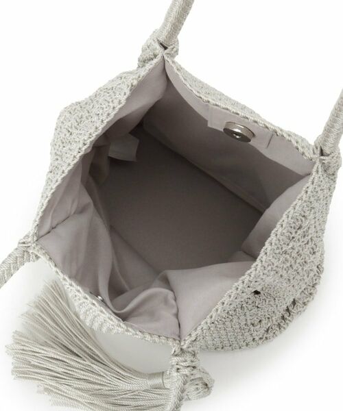 ITS'DEMO / イッツデモ トートバッグ | 雑材コード編みタッセルトート | 詳細17