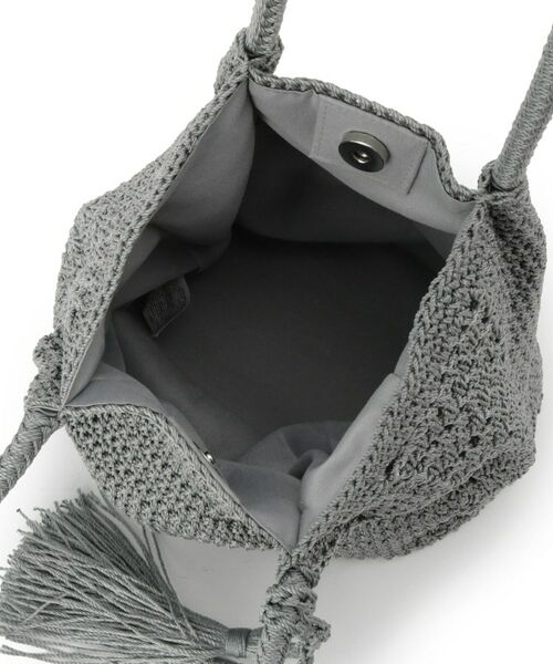 ITS'DEMO / イッツデモ トートバッグ | 雑材コード編みタッセルトート | 詳細18