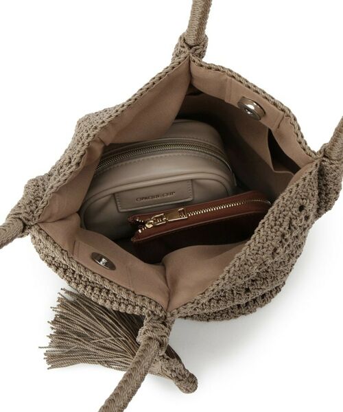 ITS'DEMO / イッツデモ トートバッグ | 雑材コード編みタッセルトート | 詳細20