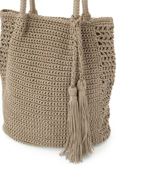 ITS'DEMO / イッツデモ トートバッグ | 雑材コード編みタッセルトート | 詳細22