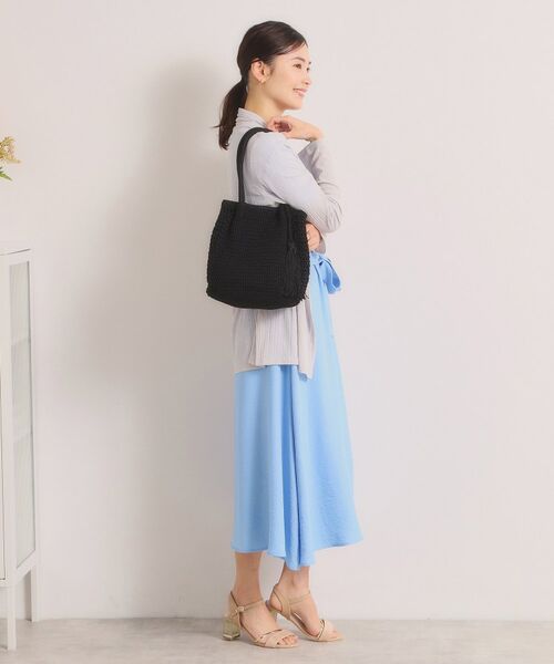 ITS'DEMO / イッツデモ トートバッグ | 雑材コード編みタッセルトート | 詳細6