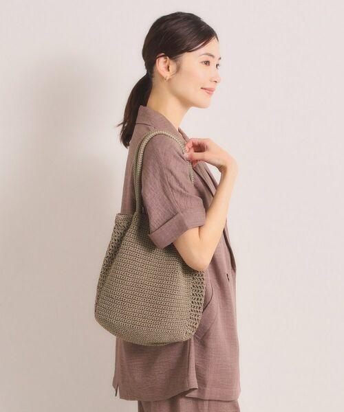 ITS'DEMO / イッツデモ トートバッグ | 雑材コード編みタッセルトート | 詳細7