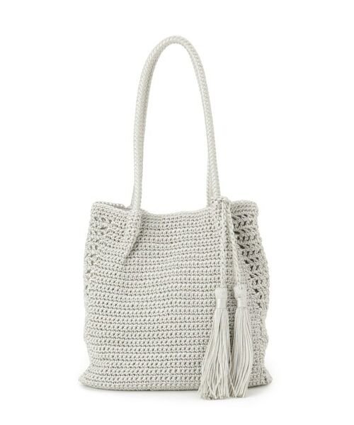 ITS'DEMO / イッツデモ トートバッグ | 雑材コード編みタッセルトート | 詳細9