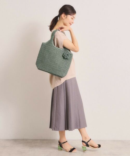 ITS'DEMO / イッツデモ トートバッグ | 雑材フラワーチャームくりてトート | 詳細2