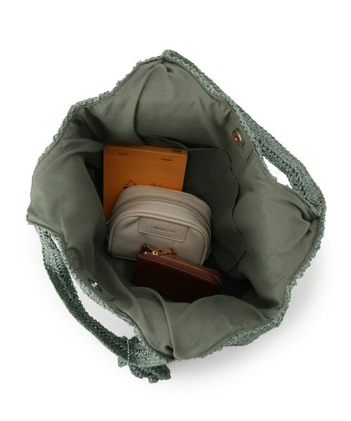 ITS'DEMO / イッツデモ トートバッグ | 雑材フラワーチャームくりてトート | 詳細20