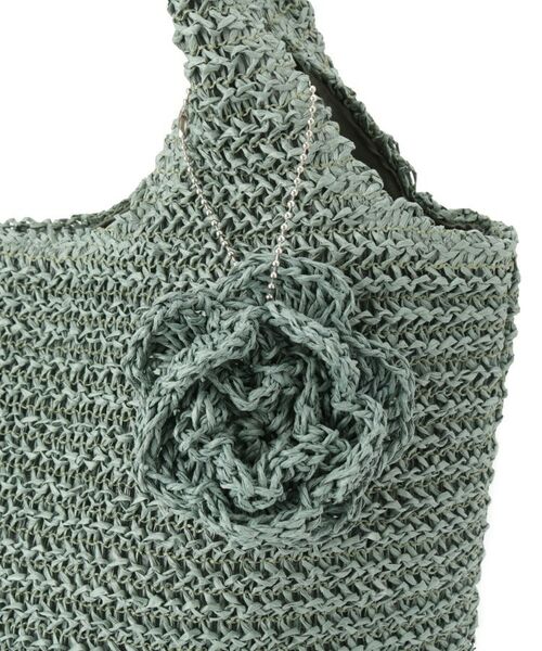 ITS'DEMO / イッツデモ トートバッグ | 雑材フラワーチャームくりてトート | 詳細22