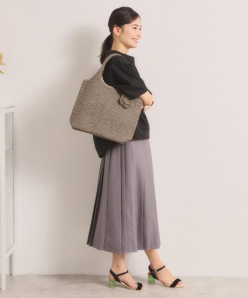 ITS'DEMO / イッツデモ トートバッグ | 雑材フラワーチャームくりてトート | 詳細4