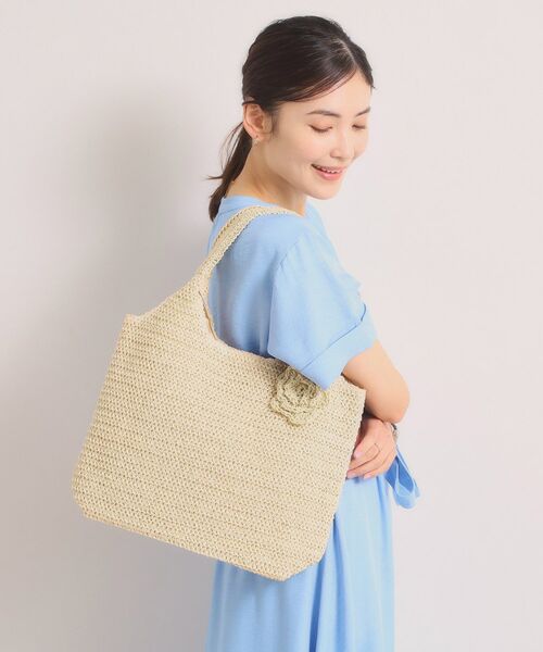 ITS'DEMO / イッツデモ トートバッグ | 雑材フラワーチャームくりてトート | 詳細5