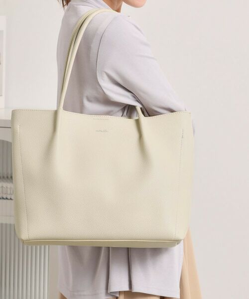 ITS'DEMO / イッツデモ トートバッグ | 仕切りA4トート（アイボリー(004)）