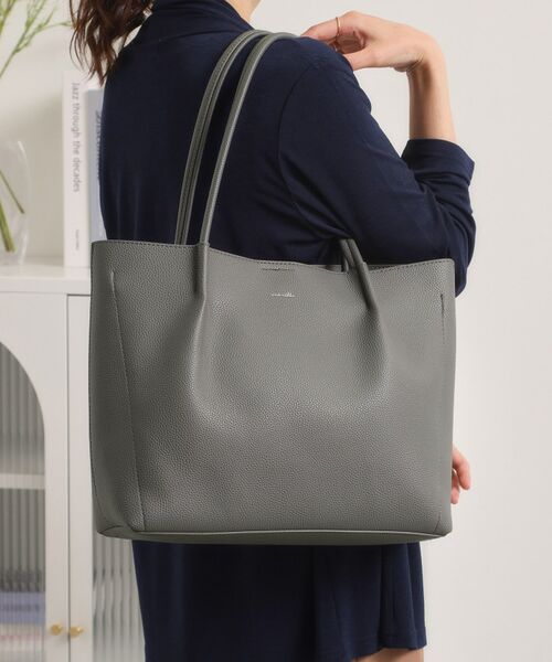 ITS'DEMO / イッツデモ トートバッグ | 仕切りA4トート（グレー(012)）