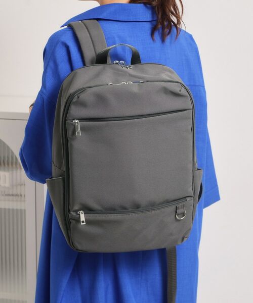 ITS'DEMO / イッツデモ リュック・バックパック | 撥水ツイル12ポケットリュック（チャコールグレー(014)）