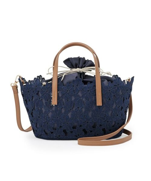 ITS'DEMO / イッツデモ トートバッグ | レース2WAYトート | 詳細8