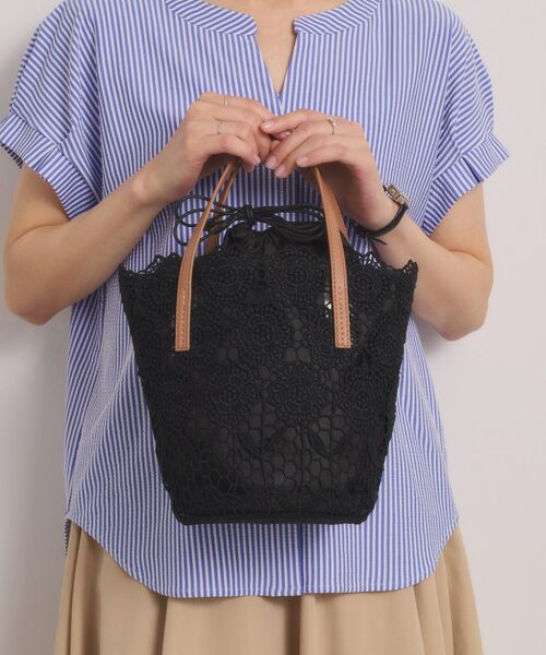 ITS'DEMO / イッツデモ トートバッグ | レーストート（ブラック(019)）