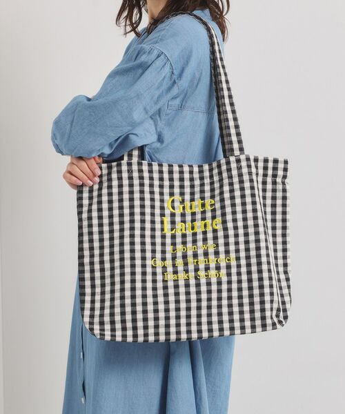 ITS'DEMO / イッツデモ トートバッグ | 【A4対応】ロゴ刺繍トート（ブラック(219)）