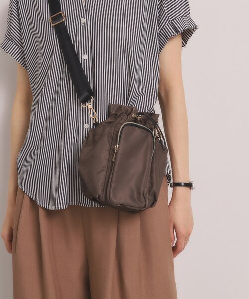 ITS'DEMO / イッツデモ ショルダーバッグ | ドローラミニショルダー（チャコールグレー(014)）