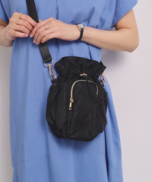 ITS'DEMO / イッツデモ ショルダーバッグ | ドローラミニショルダー（ブラック(019)）