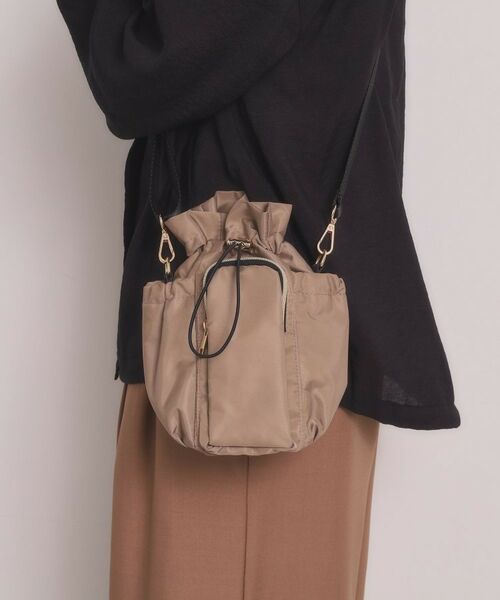 ITS'DEMO / イッツデモ ショルダーバッグ | ドローラミニショルダー（グレージュ(050)）