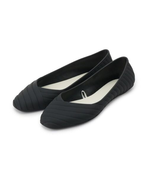 ITS'DEMO / イッツデモ パンプス | 【晴雨兼用】スクエアシューズ（ブラック(019)）