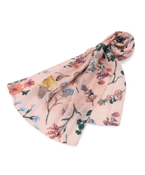 ITS'DEMO / イッツデモ マフラー・ショール・スヌード・ストール | 【母の日】箱入りミックスフラワーストール（ピンク(172)）