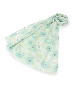 ITS'DEMO / イッツデモ マフラー・ショール・スヌード・ストール | 【UV／接触冷感】水彩花柄ぼかしストール