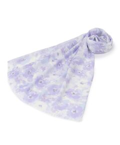 ITS'DEMO / イッツデモ マフラー・ショール・スヌード・ストール | 【UV／接触冷感】水彩花柄ぼかしストール