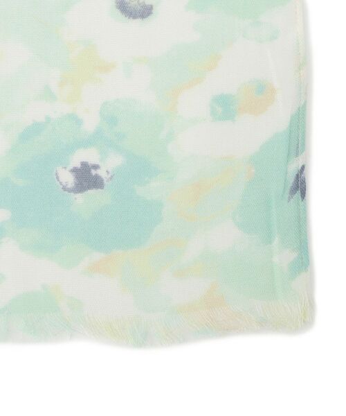 ITS'DEMO / イッツデモ マフラー・ショール・スヌード・ストール | 【UV／接触冷感】水彩花柄ぼかしストール | 詳細2