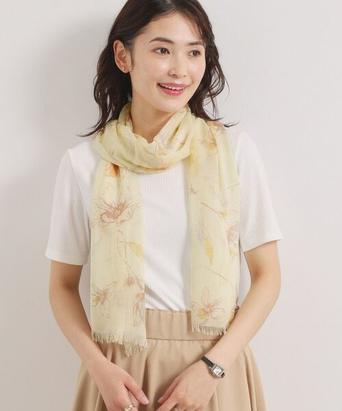 ITS'DEMO / イッツデモ マフラー・ショール・スヌード・ストール | 【接触冷感】線画ストール | 詳細5