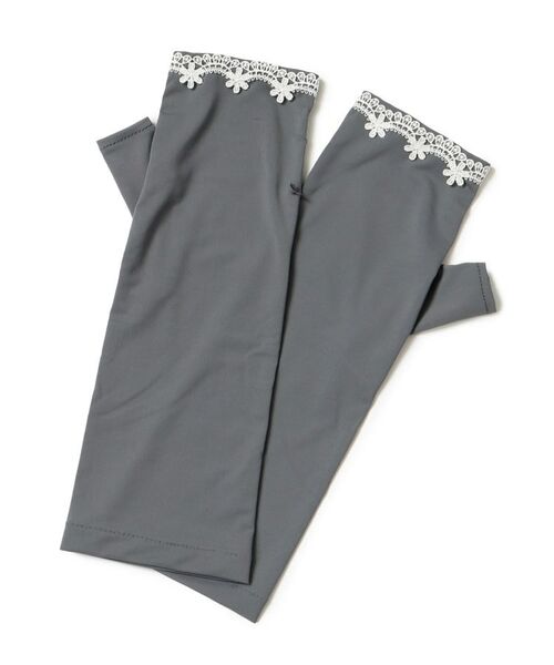 ITS'DEMO / イッツデモ 手袋 | 【接触冷感】レースショートUVグローブ（グレー(012)）