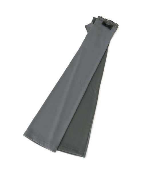 ITS'DEMO / イッツデモ 手袋 | 【接触冷感】ラメチュールリボンUVグローブ（グレー(012)）