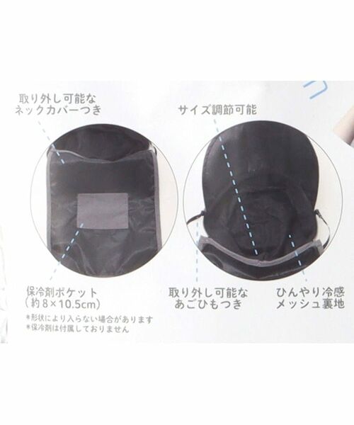 ITS'DEMO / イッツデモ キャップ | 【撥水／冷感】タレ付きUVワイドキャップ | 詳細11