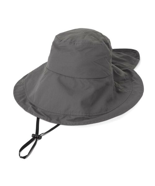 ITS'DEMO / イッツデモ ハット | 【撥水／冷感】タレ付きUVツバ広ハット（グレー(012)）