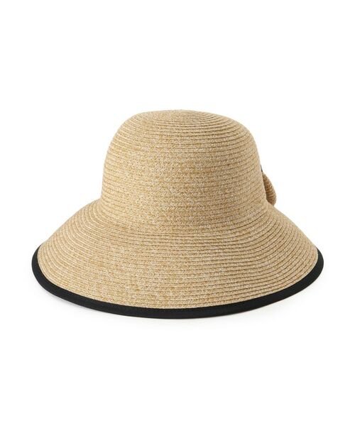 ITS'DEMO / イッツデモ ハット | 【折り畳み可】ウォッシャブルバックリボンハット（ベージュ(052)）