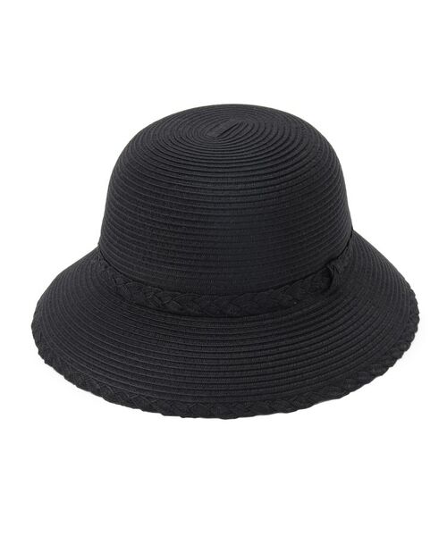 ITS'DEMO / イッツデモ ハット | ウォッシャブル三つ編みハット（ブラック(019)）