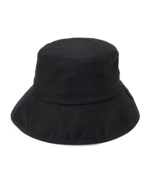 ITS'DEMO / イッツデモ ハット | 【UVケア】ジュート風スリットハット（ブラック(019)）