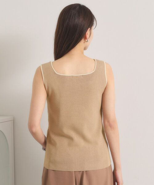 ITS'DEMO / イッツデモ キャミソール・チューブトップ | 【手洗い可】ニットスクエアタンク | 詳細15