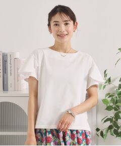 ITS'DEMO / イッツデモ カットソー | 【接触冷感／遮熱／洗濯機OK】バックフリルTシャツ