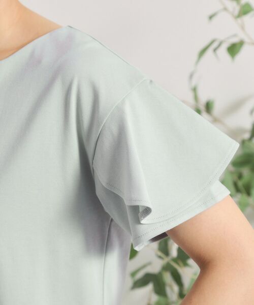 ITS'DEMO / イッツデモ カットソー | 【接触冷感／遮熱／洗濯機OK】バックフリルTシャツ | 詳細18