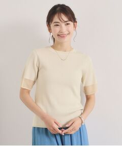 ITS'DEMO / イッツデモ ニット・セーター | 袖口シアーリブニット