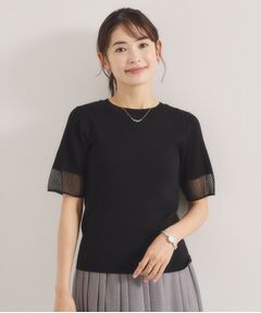 ITS'DEMO / イッツデモ ニット・セーター | 袖口シアーリブニット