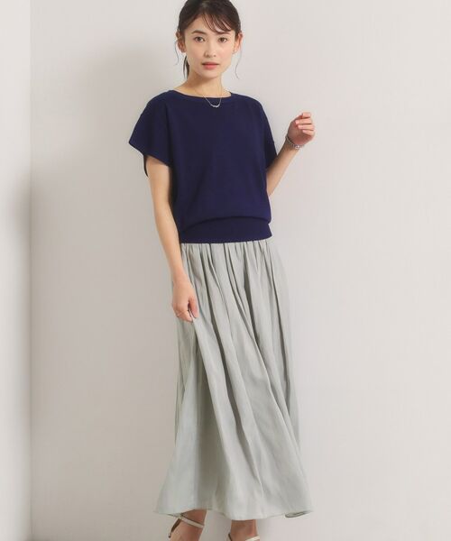 ITS'DEMO / イッツデモ セットアップ | 【冷感】ニット×サテンスカートセット | 詳細28