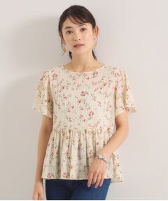 ITS'DEMO / イッツデモ シャツ・ブラウス | 花柄シャーリングブラウス
