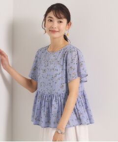 ITS'DEMO / イッツデモ シャツ・ブラウス | 花柄シャーリングブラウス