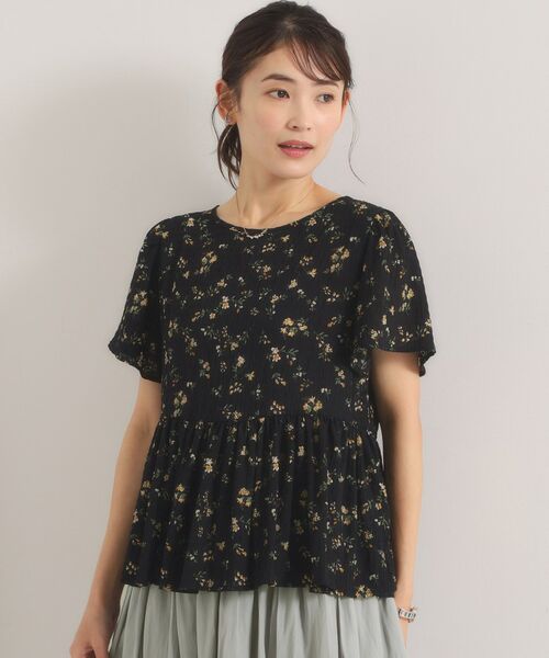 ITS'DEMO / イッツデモ シャツ・ブラウス | 花柄シャーリングブラウス | 詳細5